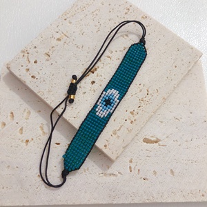 Bracelets en <span class=keywords><strong>macramé</strong></span> faits à la main bohèmes, ajustables, vente en gros de bijoux de mode, <span class=keywords><strong>bracelet</strong></span> tressé en perles de rocaille Miyuki - Product Image 3