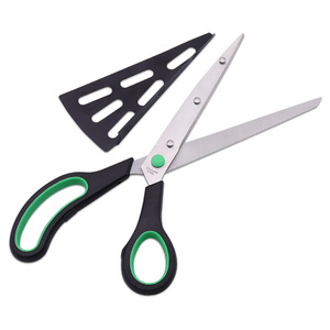 Pizza Cutter Scissors Stainless Steel With Removable Blade Red And Green For Home Use - Product Image 3