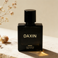 Flacon de parfum de luxe vide noir 30ml 50ml 100ml Logo personnalisé Couleur Emballage cosmétique Flacon en verre avec bouchon de luxe