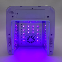 Lampe à ongles UV LED 72W, 32 perles LED, sécheuse de vernis gel, capteur automatique, écran LCD, lampe à ongles gel à séchage rapide pour salon de beauté, rechargeable
