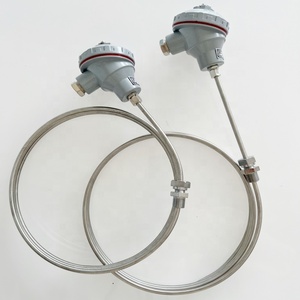 Termopar tipo HY K 1200 1300c INCONEL600 Sonda de sensor de temperatura de superaleación de vaina flexible BRS PT100 RTD - Product Image 3