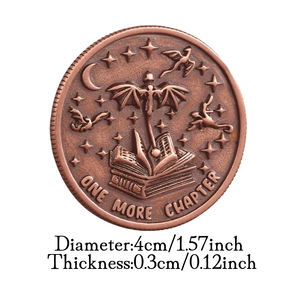 もう一章か、寝るか？ 决定コイン ブロンズメッキ フリップコイン クリエイティブなお土産 ギフト ホームデコレーション - Product Image 2