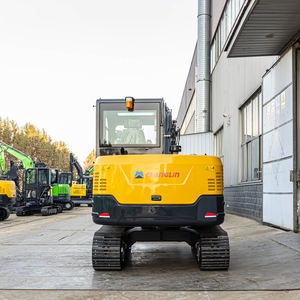 Miniexcavadora Hidráulica de 6000 kg, Excavadora Pequeña con Orugas de Goma, Motor Diésel/Gasolina, Envío Gratuito - Product Image 4