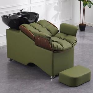 Chaise de lavage de cheveux avec bac en céramique - Product Image 6