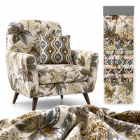Tissu de canapé en velours jacquard en gros, tissu d'ameublement tricoté pour housse de canapé