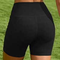 Shorts de yoga en gros d'usine, respirants, légers, avec poches, taille haute, compression, extensibles dans 4 directions, séchage rapide, pour fitness et cyclisme