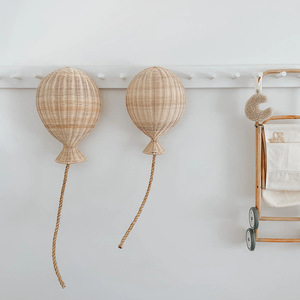 Rattan Woven <b>Balloon</b> Wall Decoration <b>Round</b> Natural Color For Childrens Room Home Decor Hanging Items - Product Image 3