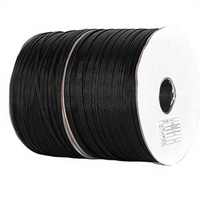 Gaine de câble tressée extensible en polyester de 2 mm à 50 mm de large, résistante au feu, maille flexible, homologuée 220 V, -50 °C à +150 °C