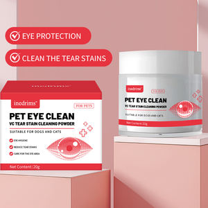 Poudre pour brûleur de larmes de chien, <span class=keywords><strong>nettoyant</strong></span> pour brûleur de larmes de chien, 20g de dissolvant doux pour les taches de larmes avec brosse |   Nettoyage des <span class=keywords><strong>yeux</strong></span> des animaux de compagnie - Product Image 2