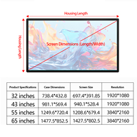 Pantalla Táctil Capacitiva Interactiva de Señalización Digital de 43 Pulgadas, 1080P Full HD IPS, para Educación Escolar, Superventas