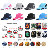 Gorra Deportiva Ligera de Secado Rápido para Correr al Aire Libre, Primavera/Verano, Accesorios Coloridos, Transpirable, de 5 Paneles, para Adultos