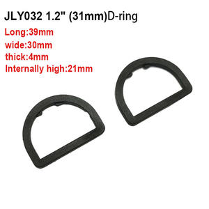 Plastik D-Ring Dee Tokaları, Sırt Çantası Askıları, Evcil Hayvan Tasması, Dokuma Kumaş, Giysi Parçaları için Kancalar, Boyutlar 20mm 25mm 31mm 38mm 50mm - Product Image 3