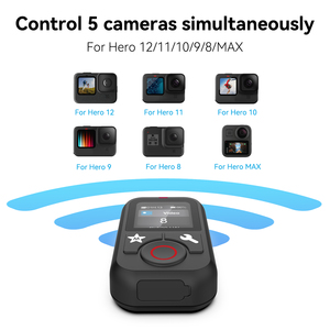 Telesin nouveaux accessoires pour Go Pro12/11/10/<span class=keywords><strong>9</strong></span>/8 caméras 1.4 pouces écran couleur étanche 60 mètres Smart T12 télécommande - Product Image 5