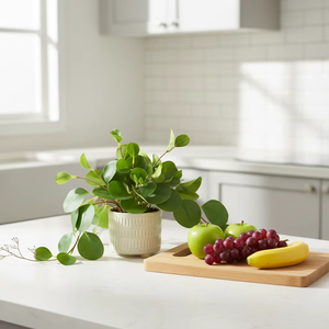 <span class=keywords><strong>Plante</strong></span> artificielle suspendue Peperomia Eucalyptus en pot, fausse feuillage suspendu pour la décoration intérieure <span class=keywords><strong>de</strong></span> la maison et du bureau - Product Image 4