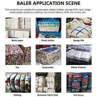 Presse à balles textile professionnelle pour vêtements usagés, idéale pour l'exportation