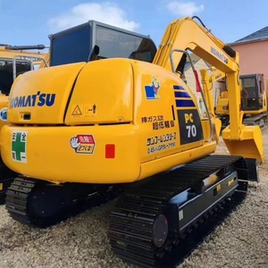 Excavadora de cadenas Komatsu PC70 usada, miniexcavadora de 7 toneladas, equipo original usado. - Product Image 1