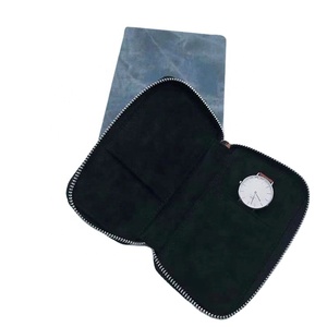 Portable Travel Leather 2 Pieces Watch Bracelet Storage Bag Box Watch Pouch Watch Case