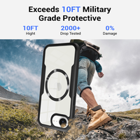 Coque arrière flexible en TPU pour iPhone 16e, iPhone 16, 16e, 15, 14, 13, 12, 11 Pro Max, protection intégrale à 360°, protection d'écran, coque magnétique pour téléphone