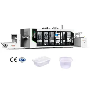 Hoàn toàn tự động PP PS Pet nhựa container thực phẩm Cookie khay trái cây sản xuất container làm thermoforming máy móc