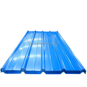 Cor alumínio revestido ondulado folha alaranjada vermelha alaranjada azul verde cinzento branco do telhado do <span class=keywords><strong>metal</strong></span> ppgi ondulado telhado do zinco - Product Image 1