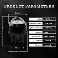 NOUVEAU projecteur laser Bi LED 60W LO 70W HI 5800k pour phare antibrouillard, compatible avec Toyota Camry Corolla Highlander Yaris Auris RAV4 Peugeot