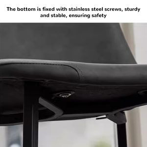 Tabourets <span class=keywords><strong>de</strong></span> <span class=keywords><strong>bar</strong></span> commerciaux contemporains en cuir à dossier haut et pieds en métal pour salon, centre commercial, salle à manger/cuisine - Vente en gros - Product Image 2