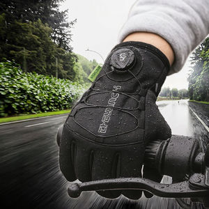 Gants de moto imperméables en polyester pour l'hiver, à doigts entiers, avec fermeture auto-agrippante, pour hommes, pour le cyclisme et les activités de plein air - Product Image 3