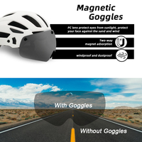 Usine bonne qualité casque de vélo équitation cyclisme avec lentille magnétique LED feu arrière couleur personnalisée sécurité led casque vélo