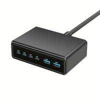 Universele compatibiliteit draagbare 6-poorts GAN USB-C PD oplaadstation 200W USB-C desktop oplader 100W PD oplader