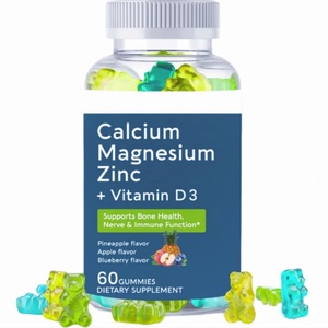 OEM Calcio Magnesio Zinc Vitamina <span class=keywords><strong>D3</strong></span> Gomitas Suplementos para blanquear la piel Ditamin <span class=keywords><strong>D3</strong></span> K2 Caramelo Calcio Magnesio Zinc Gomitas - Product Image 1