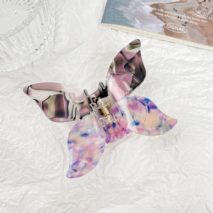Barrettes et pinces à cheveux Midairy élégantes pour femmes, en acétate de haute qualité, motif papillon, pour un usage quotidien, colorées - Product Image 6