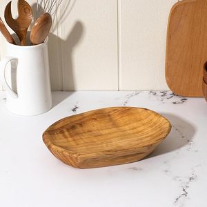 Guan Sen plateau rond sculpté à la main écologique plateau rond <span class=keywords><strong>porte</strong></span>-<span class=keywords><strong>savon</strong></span> racine de cèdre plaque à découper - Product Image 1