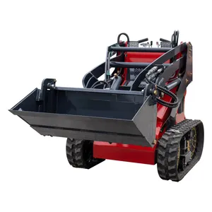 Çin üretici özel küçük Skid Steer küçük stand on track mini skid nokta dönüşlü yükleyici