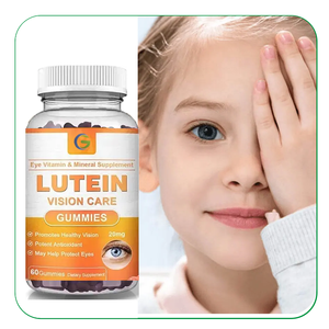 Label Privete Soins de la vue 60pcs Lutéine Ester Gommes Supplément Santé des yeux Lutéine Bêta-Carotène Gommes - Product Image 1