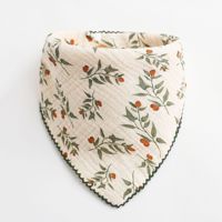Verstellbares Musselin Neugeborenen Farbiges Weiches Dreieckstuch Spucktuch Fütterungstuch 100% Baumwolle Baby Bandana Sabberlätzchen
