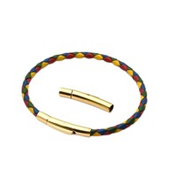 Fermoirs à baïonnette pour bijoux polis miroir, fermoirs magnétiques pour bracelets en cuir, fabrication de bijoux, fermoirs de bracelet en acier inoxydable