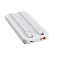 2025 Trending Products Best Seller 2 External Battery Mini Power Bank Fast Charging 10000mAh With USB Type C for All Smart Phone
