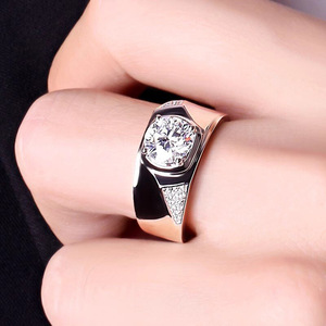 Anello con Zirconi Irregolari per Donne, Gioiello da Dito Minimalista di Lusso alla Moda - Product Image 5