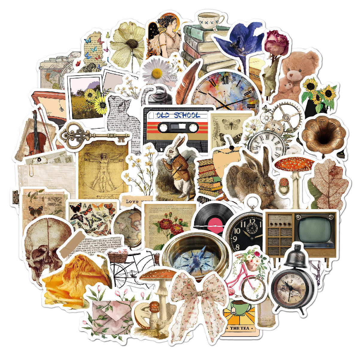 Autocollants rétro A