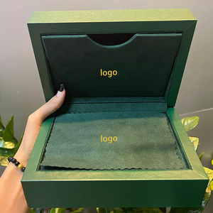 Boîtes et étuis de luxe verts personnalisés pour montres, vente en gros d'usine, avec logo, boîte cadeau en bois personnalisée pour emballage de parfum, stylo, médaille - Product Image 5