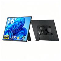 OEM N3 Triple Laptop Screen Extender 16 Inch 1200P IPS LCD Monitor Portabel USB Type-C dengan Speaker Terintegrasi untuk Penggunaan Bisnis