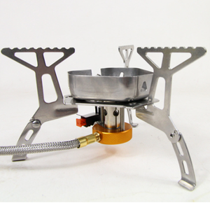 Recién llegado, estufa de Gas butano plegable portátil de tres cabezas, quemador de hierro a prueba de viento para cocinar al aire libre, viajes, Camping, Picnics - Product Image 5