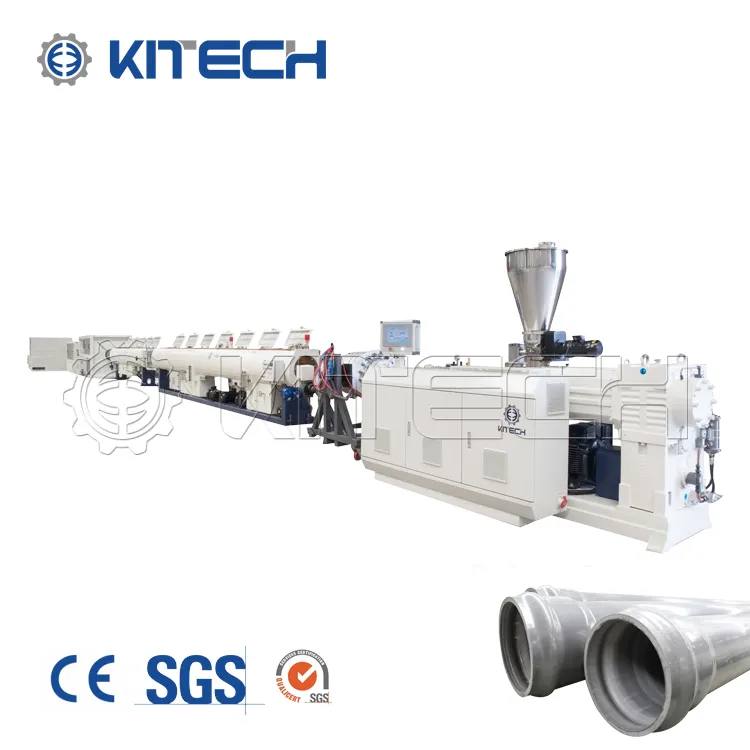 630mm Kitech 플라스틱 UPVC CPVC PVC 물 파이프 생산 라인