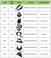 Pièces en fibre de carbone véritable AKOSO pour moto, ensemble complet de carénages en fibre de carbone pour ZXMOTO 820RR 2025 2026