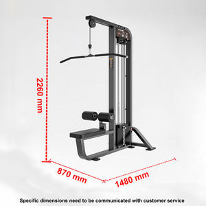 Machine multifonctionnelle de tirage vertical et de rame assise pour la musculation du dos à domicile et en salle de sport professionnelle - Product Image 1