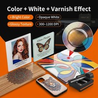 Mesin Cetak UV Flatbed 6090 untuk Usaha Kecil, Epson XP600 I3200 CCD Vision, untuk Cetak Casing Ponsel, Botol, Akrilik