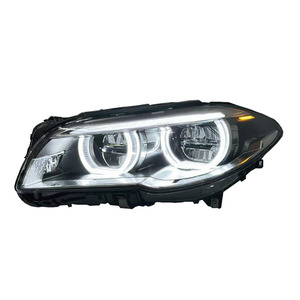 Fari LED Stile Angel Eyes SJC V2 per <span class=keywords><strong>BMW</strong></span> <span class=keywords><strong>Serie</strong></span> <span class=keywords><strong>5</strong></span> F10 F18 2010-2017, Fari LED Gialli e Bianchi Modificati - Product Image 6
