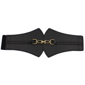 Thời trang đàn hồi đàn hồi rộng dây thắt lưng của phụ nữ phụ kiện quần áo co giãn hợp kim khóa cho hàng ngày hoặc bên sử dụng vành đai - Product Image 6