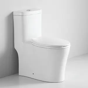 Closestool Hot Selling Sanitary Ware Home Hotel 1 Piece Closestool Toilet Wc Bathroom Commode Ceramic Toilet