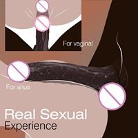 28cm Langer Realistischer Kaffeebrauner Analdildo Großer Dildo Butt Plug Erwachsenen-Sexspielzeug für Schwule Männer Frauen